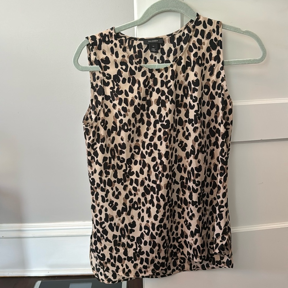 Halogen Leopard Tank Top